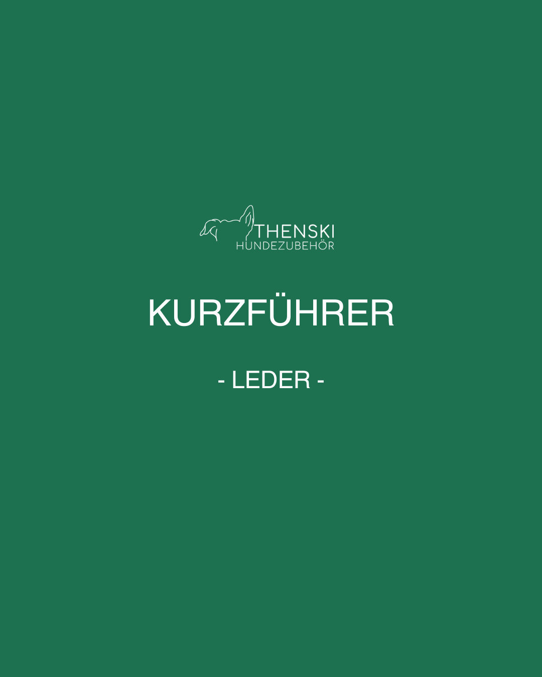 Kurzführer aus Leder (einfarbig)