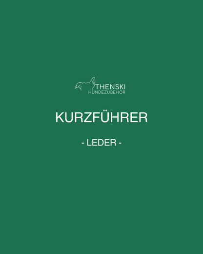 Kurzführer aus Leder (einfarbig)