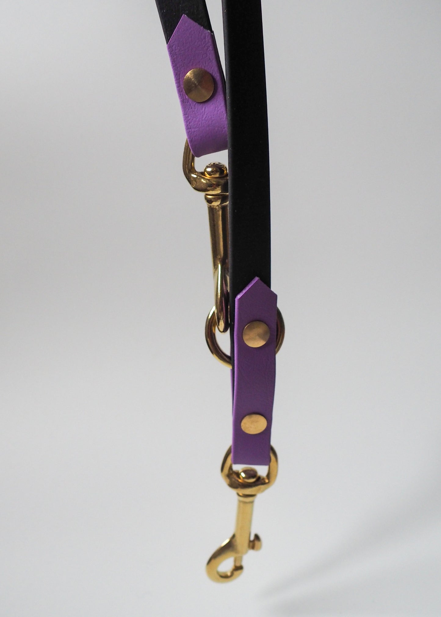 Verstellbare Leine aus zweifarbiger Biothane® – wasserfest, flexibel und individuell einstellbar für verschiedene Führlängen