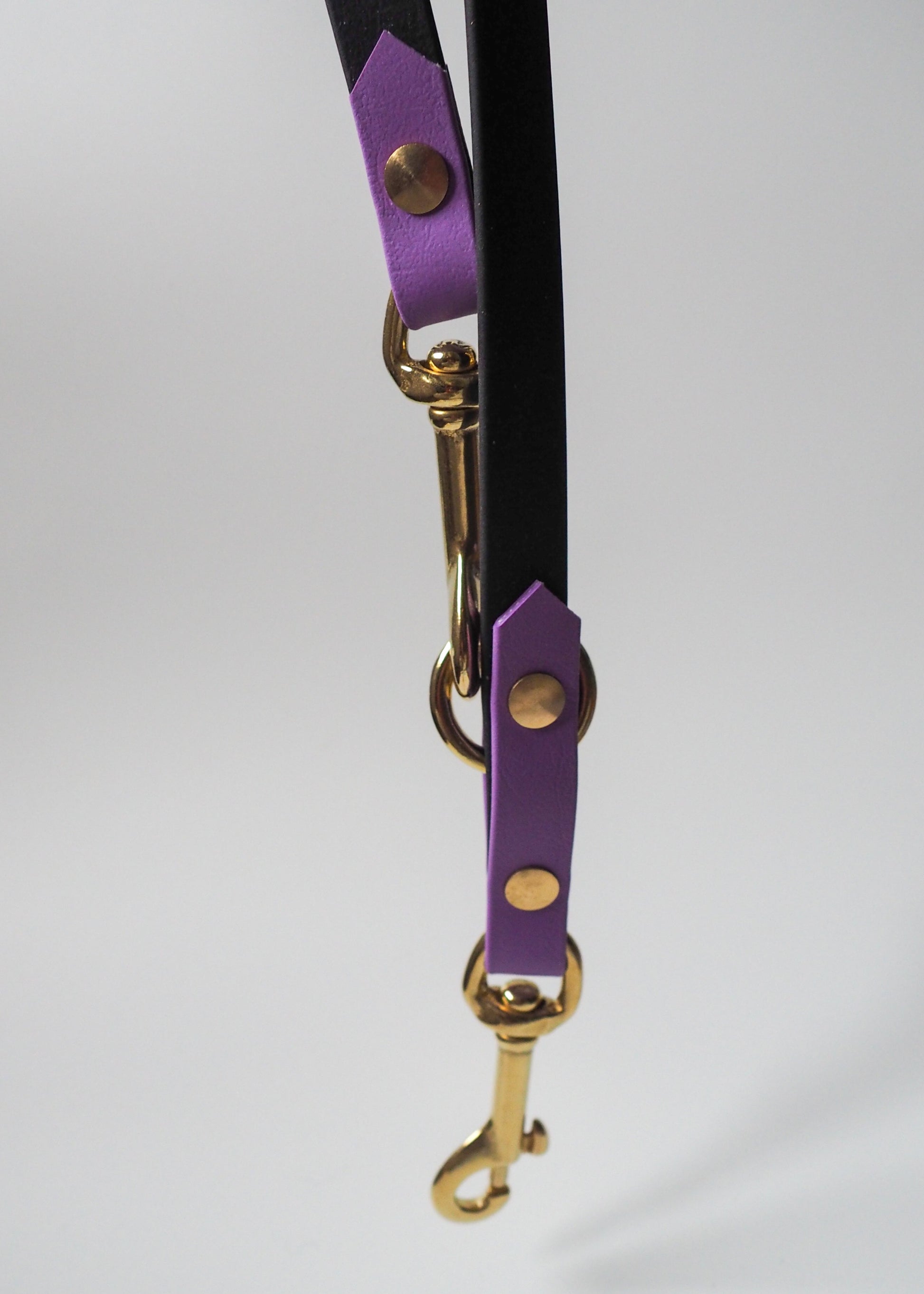 Verstellbare Leine aus zweifarbiger Biothane® – wasserfest, flexibel und individuell einstellbar für verschiedene Führlängen